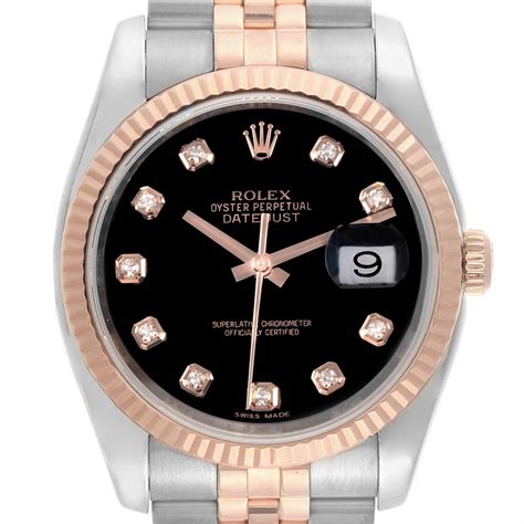 rose gold diamond encrusted rolex|Rolex datejust 36 everose gold.